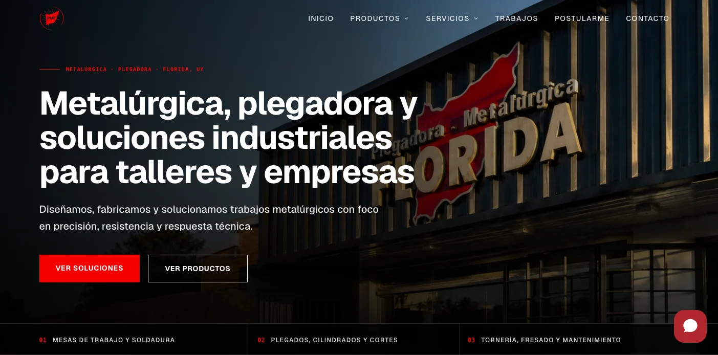 PMF Metalúrgica con Glovi instalado