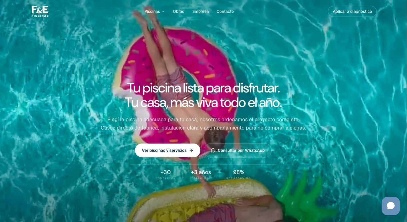 FYE Piscinas con Glovi instalado